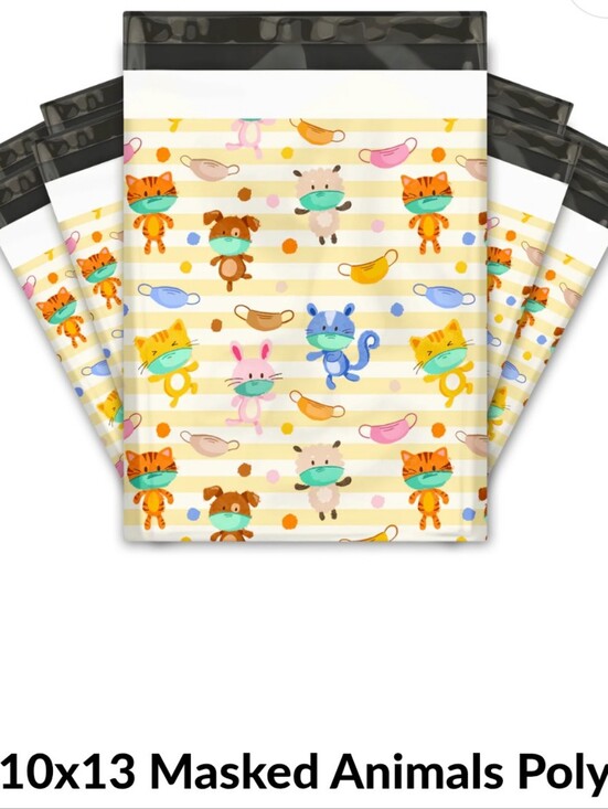 Other - Masked Animal 10x13 Polymailers (20 CT)